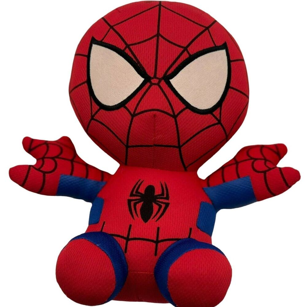 Marvel TY Beanie Buddies Baby 10" Spider Man Plush Stuffed Toy Doll NWOT